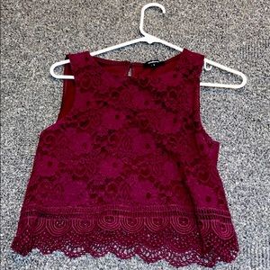 Lacy crop top